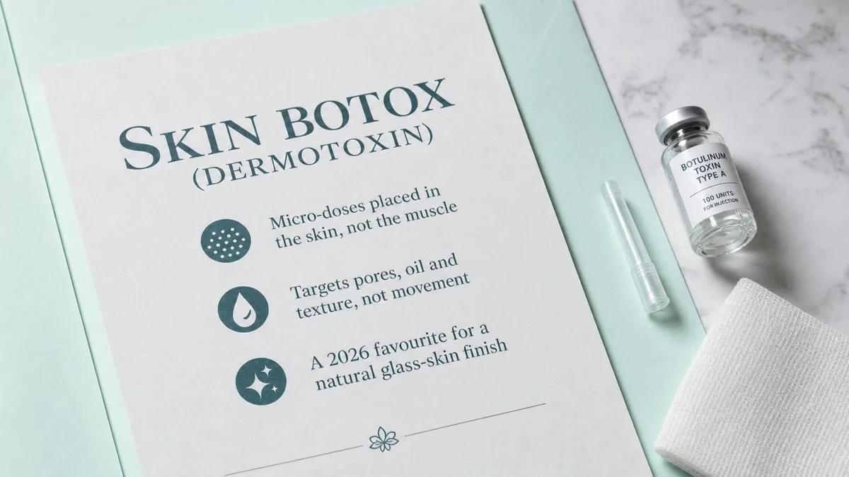韓國皮膚肉毒（Dermotoxin）：2026 針對毛孔、出油與玻璃肌的微肉毒療程