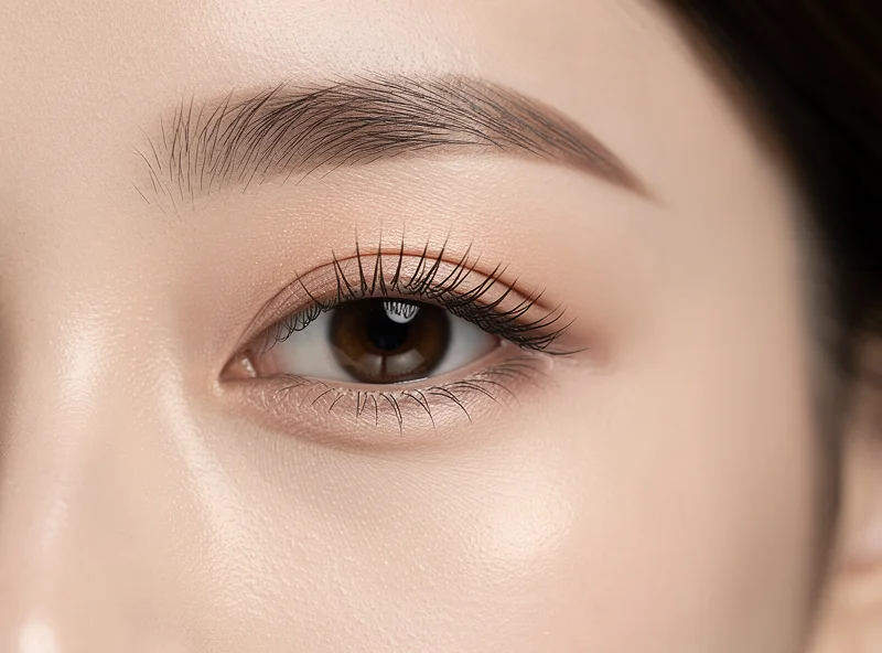 Double eyelid surgery natural result