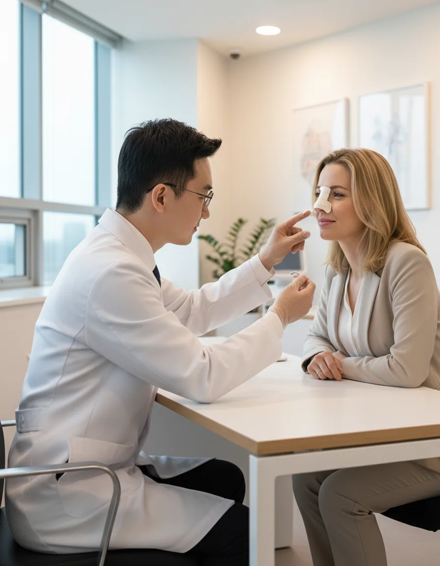 Rhinoplasty aftercare