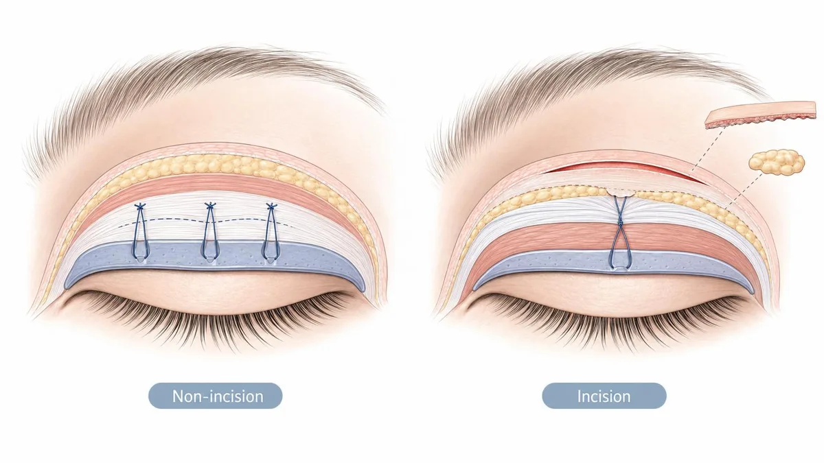korean-double-eyelid-incision-vs-non-incision 相關圖片