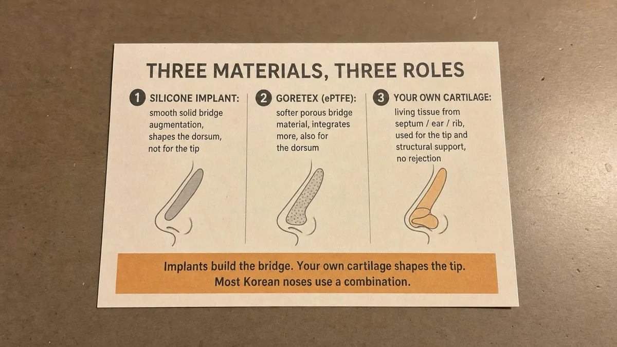 korean-rhinoplasty-implant-vs-cartilage-materials 相關圖片